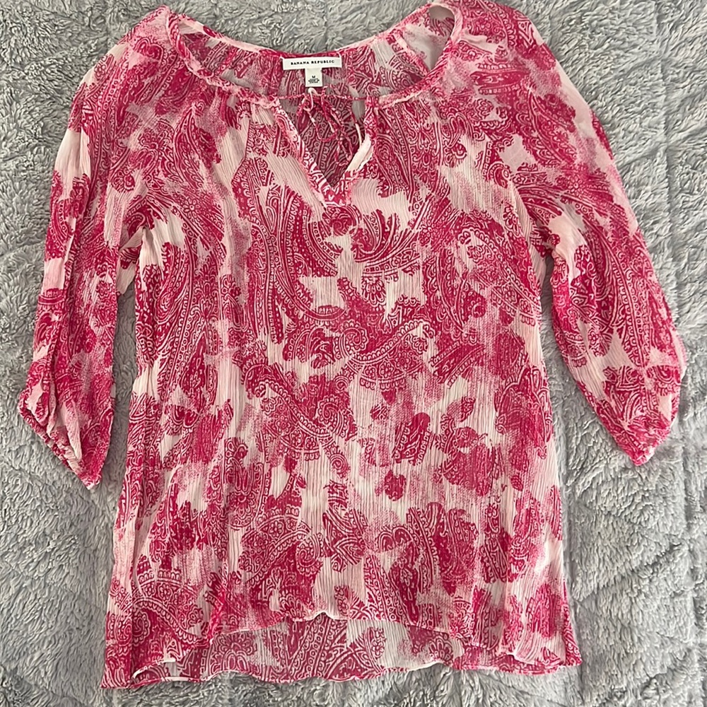 EUC Banana Republic Silk Blouse, medium